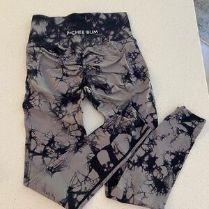 pchee bum leggings tye dye